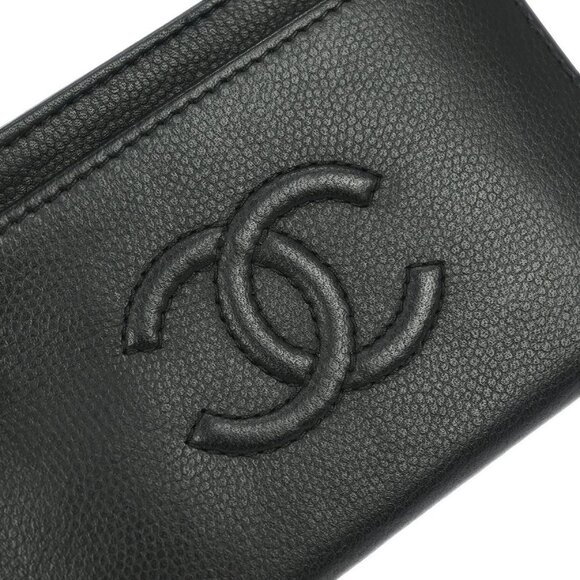 Chanel Black Calfskin Cardholder Small Good 145307 - Picture 4 of 7